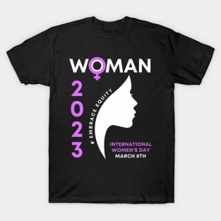 Womens Embrace Equity International Womens Day 2023 T-Shirt